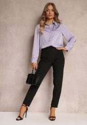 Czarne Spodnie z Prostymi Nogawkami i Imitacją Kieszeni Viarvi. Czarne chinosy Renee, s, bez wzorów, z jeansu, eleganckie. W wyprzedaży za 67.99 zł.