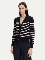 Gant Kardigan 4805319 Granatowy Regular Fit. Niebieskie swetry Gant, m, bez wzorów, z bawełny, bez ramiączek. Za 419.99 zł.