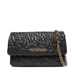 Torebka Valentino. Czarne kopertówki Valentino, bez wzorów, wizytowe, bez dodatków. Za 359.99 zł.