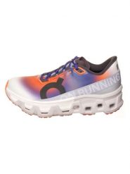 ON RUNNING Buty w kolorze pomarańczowo-niebiesko-białym do biegania rozmiar: 40. Niebieskie buty treningowe On Running, bez wzorów, bez zapięcia, do biegania. Za 623.64 zł.