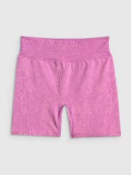 4F Spodenki treningowe bezszwowe damskie - różowe M/L. Czerwone szorty sportowe 4f, bez wzorów, z dzianiny, z podwyższonym stanem, na fitness i siłownię. Za 119.99 zł.