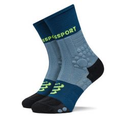 Skarpety wysokie unisex Compressport. Niebieskie skarpetki Compressport, bez wzorów. Za 99.99 zł.