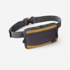 Organizer portfel trekkingowy Forclaz Travel XL. Brązowe portfele FORCLAZ, bez wzorów. Za 54.99 zł.