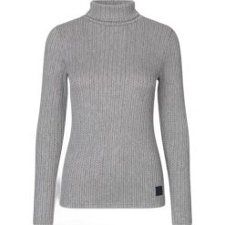 Sweter damski z golfem Kingsland Vikula. Szare swetry KINGSLAND, na zimę, bez wzorów, bez ramiączek. Za 445.50 zł.