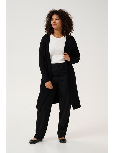 KAFFE curve Kardigan w kolorze czarnym rozmiar: M. Czarne swetry KAFFE curve, m, bez wzorów, bez ramiączek. Za 126.99 zł.