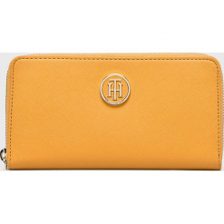 Tommy Hilfiger - Portfel. Pomarańczowe portfele Tommy Hilfiger, z materiału. Za 269.90 zł.