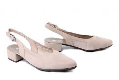 RIEKER 47063-60 beige, czółenka damskie. Brązowe czółenka Rieker, na lato, bez wzorów, bez obcasa, na obcasie, bez zapięcia. Za 319.90 zł.