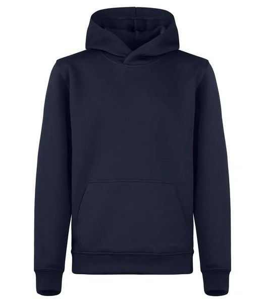 Clique Bluza z kapturem Basic Active Junior z barwionej przędzy – Dark Navy. Niebieskie bluzy CLIQUE, m, bez wzorów, z kapturem. Za 145.56 zł.