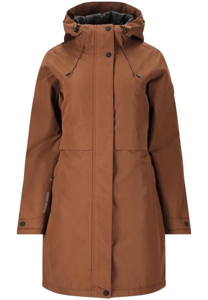 Parka dla kobiet Whistler Mullie V2 10000. Szare płaszcze WHISTLER, l, bez wzorów, z materiału, eleganckie, bez kaptura. Za 397.50 zł.