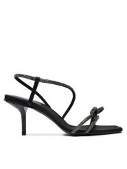 Max Mara Sandały Crystalsandal 2424526411600 Czarny. Czarne sandały Max Mara, bez wzorów, z materiału, bez obcasa, na szpilce, bez zapięcia. Za 1,339.00 zł.