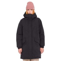 Parka dla kobiet Volcom Sleepi Puff Up. Czarne płaszcze Volcom, s, bez wzorów, z nylonu. Za 608.00 zł.
