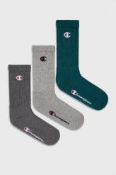 Champion skarpetki (3-pack) kolor zielony. Zielone skarpetki Champion, bez wzorów. Za 39.99 zł.