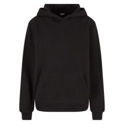 Polarowa bluza z kapturem damska Urban Classics. Czarne bluzy z kapturem Urban Classics, bez wzorów, z polaru, z kapturem. Za 183.50 zł.