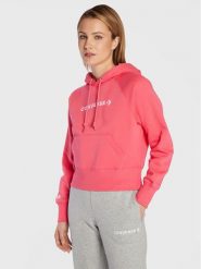 Converse Bluza Strip Wordmark 10023717-A03 Różowy Regular Fit. Czerwone bluzy Converse, l, bez wzorów, z bawełny, bez kaptura. Za 279.99 zł.