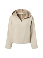 Opus Damska bluza z kapturem - Gubel Kobiety Sztuczne włókno beżowy marmurkowy, 36. Brązowe bluzy Opus, bez wzorów, z materiału, z kapturem. Za 349.95 zł.