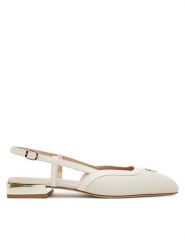 Aigner Sandały Fashion Saskia 18A 1251090 Biały. Białe sandały Aigner, bez wzorów, ze skóry, bez obcasa, na płaskiej podeszwie, bez zapięcia. Za 849.99 zł.