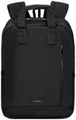 Plecak Samsonite Guardit Classy 14.1'' czarny. Czarne plecaki Samsonite, bez wzorów, z materiału, bez dodatków. Za 319.00 zł.