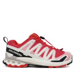 Buty do biegania Salomon. Czerwone buty do biegania Salomon, bez wzorów, bez zapięcia, do biegania. Za 499.99 zł.