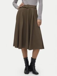 Vero Moda Spódnica trapezowa Tarisa 10318628 Brązowy Regular Fit. Brązowe spódnice Vero Moda, bez wzorów, z syntetyku, trapezowe. Za 129.99 zł.