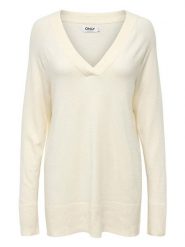 ONLY Sweter w kolorze kremowym rozmiar: S. Brązowe swetry ONLY, s, bez wzorów, bez ramiączek. Za 65.85 zł.
