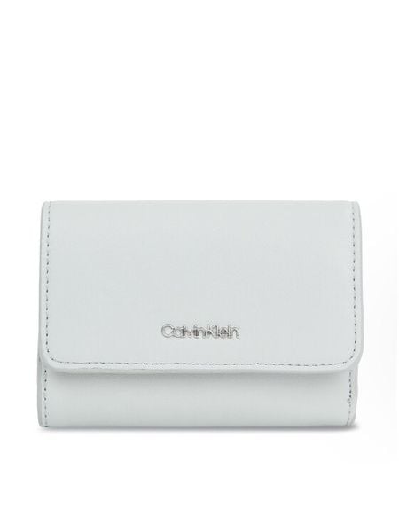 Calvin Klein Portfel Ck Must K60K611934 Szary. Szare portfele Calvin Klein, bez wzorów, ze skóry. Za 199.99 zł.