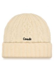 Coach Czapka CCL47 Écru. Czapki zimowe Coach, bez wzorów, z poliesteru. Za 249.99 zł.