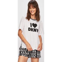 Dkny - Piżama. Białe piżamy DKNY, m, bez wzorów, z bawełny, bez kołnierzyka, bez ramiączek. W wyprzedaży za 199.90 zł.