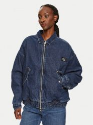 Calvin Klein Jeans Kurtka jeansowa J20J224717 Granatowy Relaxed Fit. Niebieskie kurtki Calvin Klein Jeans, l, bez wzorów, z bawełny, bez kaptura. Za 619.99 zł.