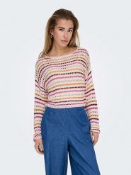 ONLY Sweter ze wzorem rozmiar: S. Swetry ONLY, s, bez wzorów, ze splotem, bez ramiączek. Za 74.81 zł.