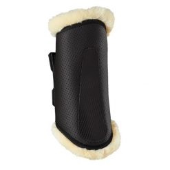 Tylne buty dla koni Zandonà Turnout Air 2.0. Czarne buty treningowe ZANDONÀ, bez wzorów, ze skóry, bez zapięcia, do jazdy konnej. Za 388.00 zł.