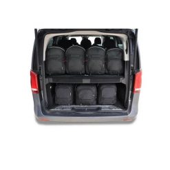 Torby Do Bagażnika Mercedes-Benz V Extra Long 2014+ 7Szt Kjust. Czarne torby podróżne KJUST, bez wzorów. Za 2,508.00 zł.