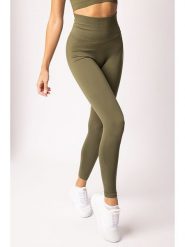 Spaio Legginsy sportowe "Adapt" w kolorze khaki rozmiar: XL. Brązowe legginsy Spaio, bez wzorów, z materiału, sportowe. Za 123.53 zł.
