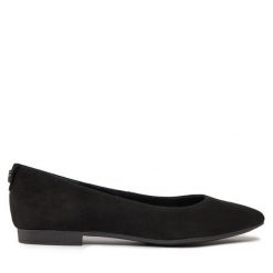 Baleriny Ryłko. Czarne baleriny Ryłko, bez wzorów, bez obcasa, bez zapięcia. Za 289.99 zł.