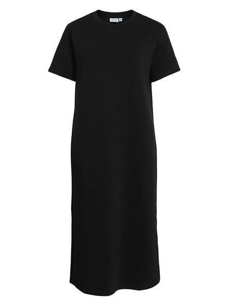 Vila Sukienka w kolorze czarnym rozmiar: L. Czarne sukienki Vila, na co dzień, l, bez wzorów, bez kołnierzyka, bez ramiączek, midi, proste. Za 96.37 zł.