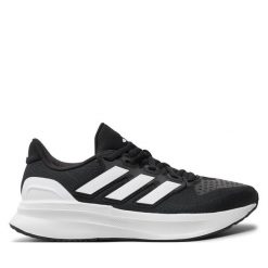 Buty do biegania adidas. Czarne buty do biegania adidas, bez wzorów, bez zapięcia, do biegania. Za 259.99 zł.
