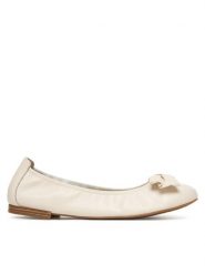 Caprice Baleriny 9-22111-46 Beżowy. Brązowe baleriny Caprice, bez wzorów, ze skóry, bez obcasa, bez zapięcia. Za 257.99 zł.