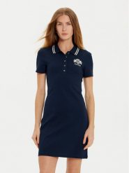 Tommy Hilfiger Sukienka codzienna Varsity WW0WW43841 Granatowy Slim Fit. Niebieskie sukienki Tommy Hilfiger, na co dzień, xxl, bez wzorów, z bawełny, bez kołnierzyka, bez ramiączek, proste. Za 379.99 zł.