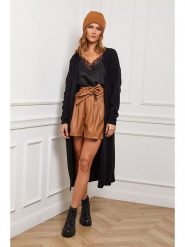 Joséfine Kardigan "Irissa" w kolorze czarnym rozmiar: L. Czarne swetry Joséfine, l, bez wzorów, z kaszmiru, bez ramiączek. Za 195.99 zł.