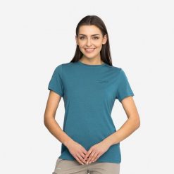 T-shirt damski VIKING Morain Bamboo Lady. Niebieskie t-shirty sportowe Viking, xl, bez wzorów, z materiału, bez ramiączek, trekkingowe. Za 149.90 zł.