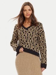 Liu Jo Sweter WF4436 MA30P Brązowy Regular Fit. Brązowe swetry Liu Jo, xl, bez wzorów, z syntetyku, bez ramiączek. Za 449.99 zł.