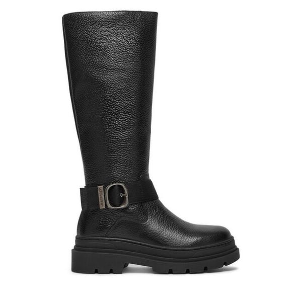 Kozaki G-Star Raw. Czarne kozaki G-Star Raw, bez wzorów, retro, bez obcasa, na płaskiej podeszwie, bez zapięcia. Za 599.99 zł.