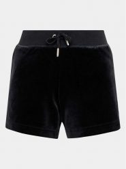 Juicy Couture Szorty sportowe Eve JCCH221001 Czarny Regular Fit. Czarne szorty sportowe Juicy Couture, bez wzorów, z syntetyku. Za 199.99 zł.
