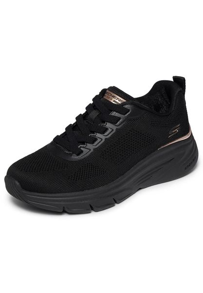 Buty SKECHERS BOBS ARCH FIT ELEV8 Czarny. Czarne buty trekkingowe Skechers, bez wzorów, z materiału, bez zapięcia, na fitness i siłownię. Za 284.99 zł.