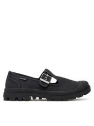 Palladium Półbuty Pampa M-Jane Washed 94475-008-M Czarny. Czarne półbuty wsuwane Palladium, bez wzorów, z materiału, bez obcasa, na płaskiej podeszwie. Za 249.99 zł.