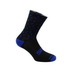 Skarpety rowerowe Merinos Socks. Czarne skarpetki SIXS, bez wzorów, ze skóry. Za 160.50 zł.