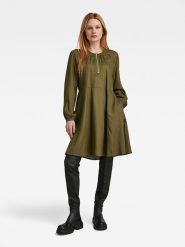G-Star Sukienka w kolorze khaki rozmiar: L. Brązowe sukienki G-Star, l, bez wzorów, z lyocellu, retro, bez kołnierzyka, bez ramiączek, midi. Za 237.73 zł.