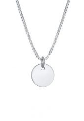 Elli Damski wisiorek z łańcuszkiem weneckim Basic Minimal w pozłacanym srebrze próby 925 Sterling Silver Naszyjniki 1 ct. Szare naszyjniki Elli, z materiału, pozłacane. Za 293.99 zł.