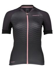 Craft Koszulka kolarska "ADV Endur" w kolorze antracytowo-jasnoróżowym rozmiar: M. Czarne t-shirty sportowe Craft, m, bez wzorów, bez ramiączek, rowerowe. Za 144.92 zł.