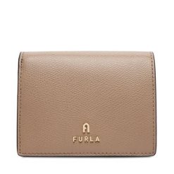 Portfel Furla. Brązowe portfele Furla, bez wzorów. Za 609.99 zł.