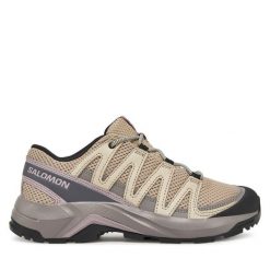 Trekkingi Salomon. Brązowe buty trekkingowe Salomon, bez zapięcia. Za 419.99 zł.